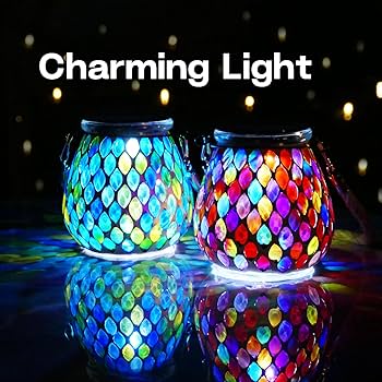 ライト・ランタン magmaglass red post & window Marrakesh Lanterns with String Lights, Red, Set of 6